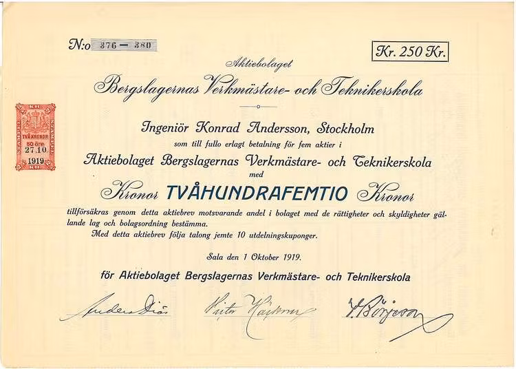 Bergslagernas Verkmästare och Teknikerskola