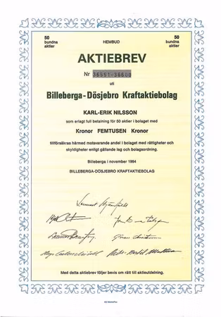 Billeberga - Dösjöbro Kraft AB