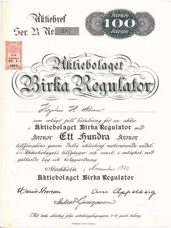 Birka Regulator AB