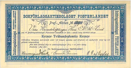 Bokförlaget Fosterland AB