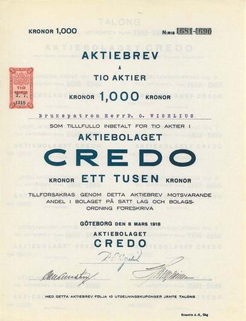 Credo, AB