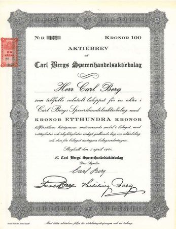 Carl Bergs Specerihandels AB