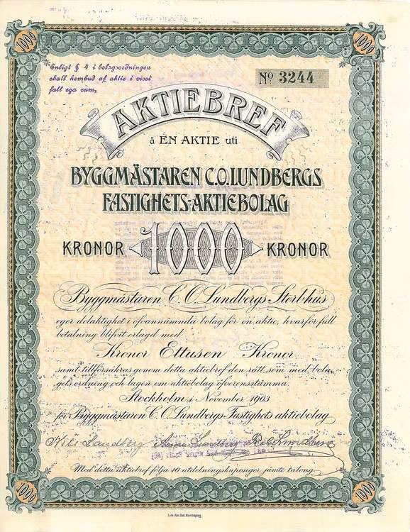 Byggmästaren C.O. Lundbergs Fastighets AB