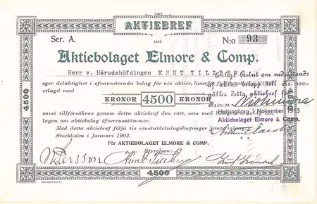 Elmore & Comp., AB 4500 kr