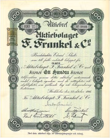 Frankel & Co, AB F.