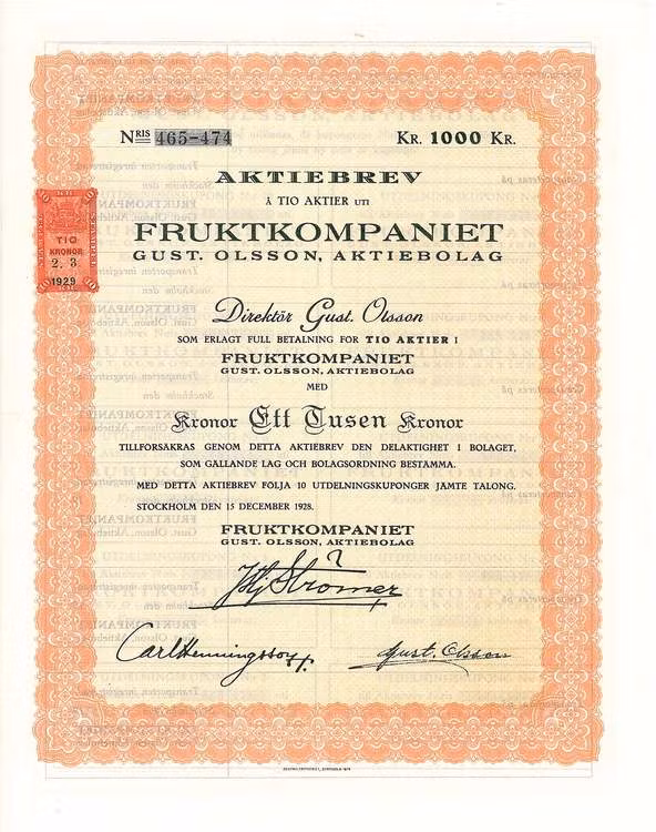 Fruktkompaniet Gust. Olsson AB