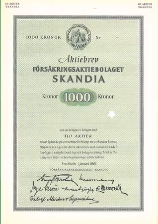 Försäkrings AB Skandia, 1961