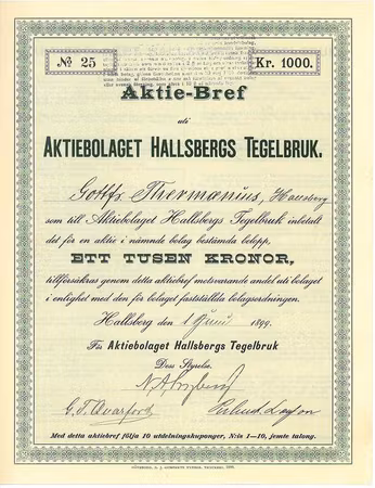 Hallsbergs Tegelbruk, AB