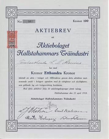 Hallstahammars Träindustri, AB