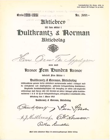 Hultkrantz & Norman AB