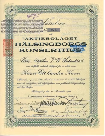 Hälsingborgs Konserthus, AB