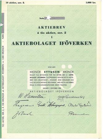 Iförverken, AB, 1000 kr