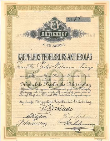 Kappeleds Tegelbruks Aktiebolag