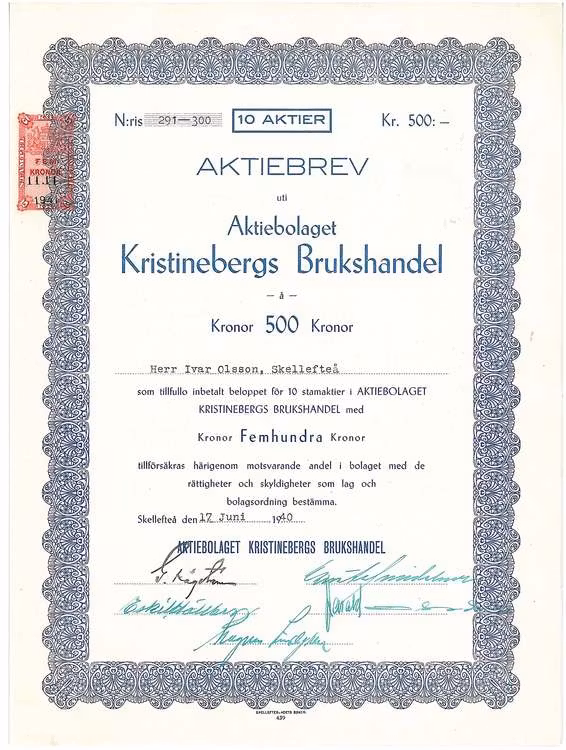 Kristinebergs Brukshandel, AB