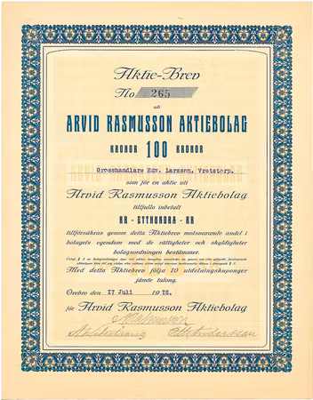 Arvid Rasmusson AB
