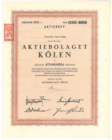 Kölen, AB