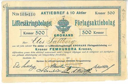 Lifförsäkringsbolaget Kronan Förlag AB