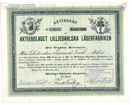 Lilljedahlska Läderfabriken, AB