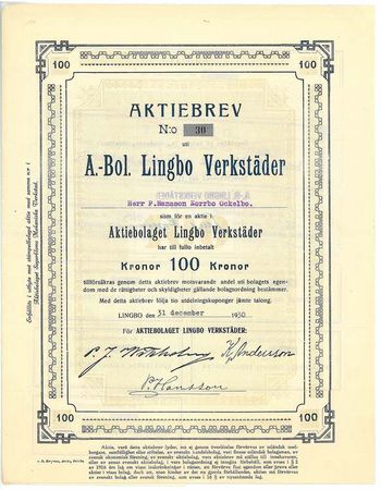 Lingbo Verkstäder, AB