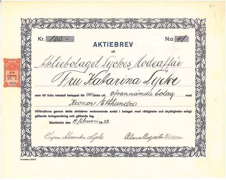 Lyckes Modeaffär, AB