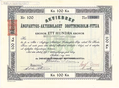 Ångfartygs AB Drottningholm-Fittja, 1916