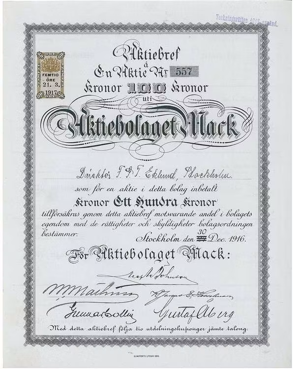 Mack, AB, 1916