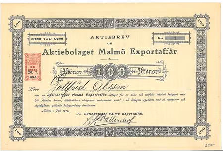 Malmö Exportaffär, AB