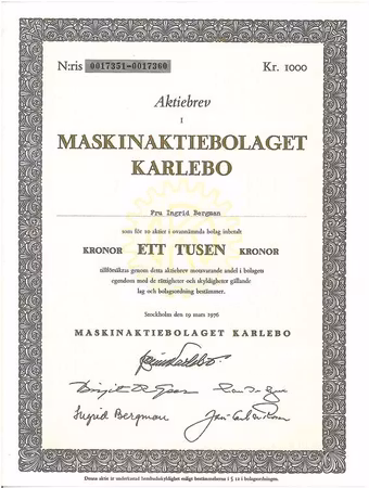 Maskin AB Karlebo