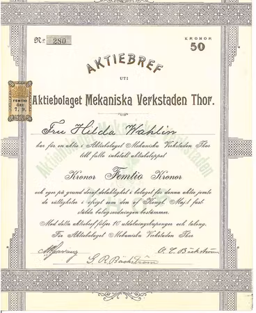 Mekaniska Verkstaden Thor, AB