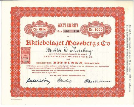 Mossberg & Co, AB