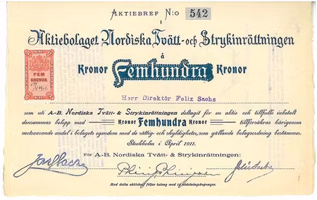 Nordiska Tvätt och Strykinrättning, AB