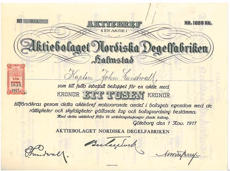 Nordiska Degelfabriken, AB