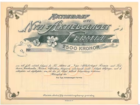 Nya AB Fermia, 2500 kr