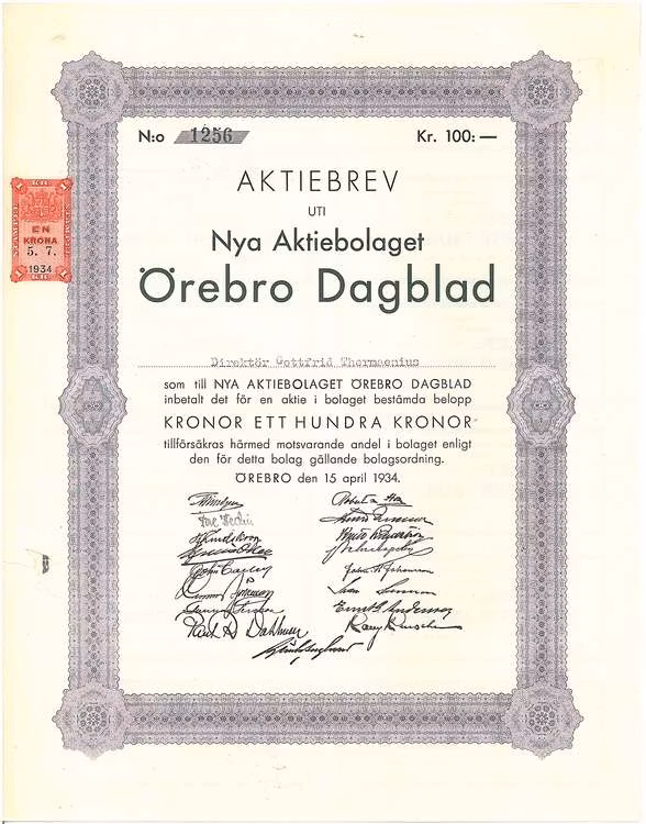Nya AB Örebro Dagblad