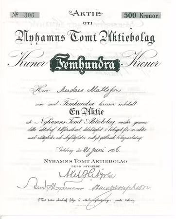 Nyhamns Tomt AB