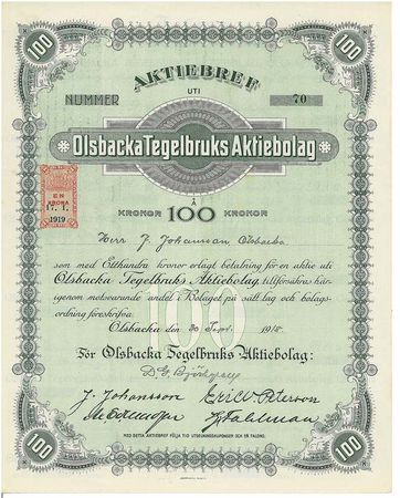 Olsbacka Tegelbruks AB