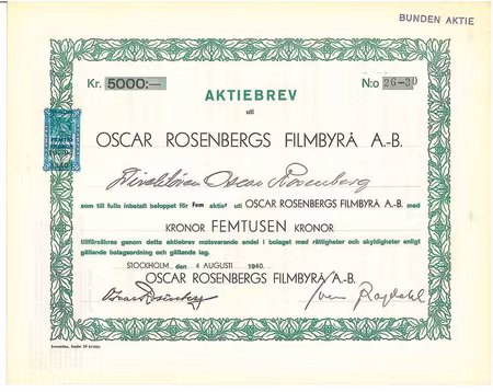 Oscar Rosenbergs Filmbyrå AB