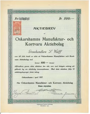 Oskarshamns Manufaktur och Kortvaru AB
