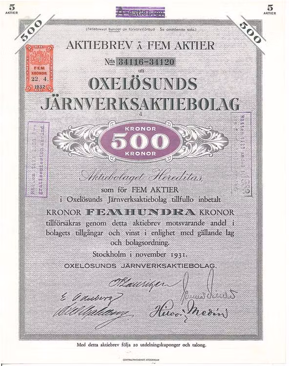 Oxelösunds Järnverks AB