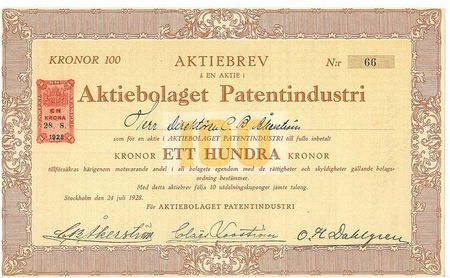Patentindustri, AB