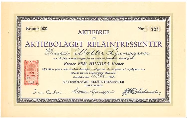 Reläintressenter, AB