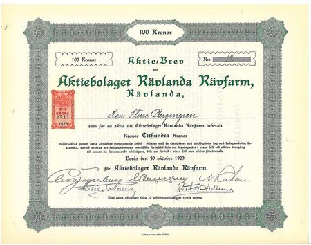 Rävlanda Rävfarm, AB
