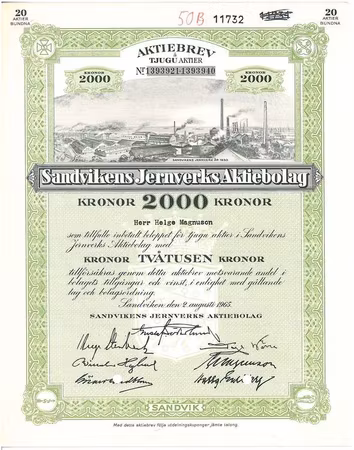 Sandvikens Jernverks AB, 1965