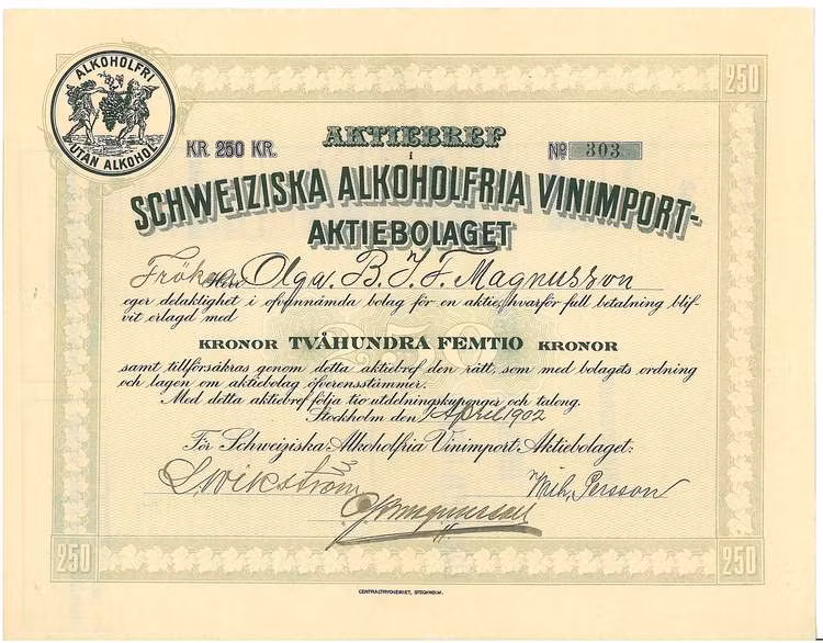 Schweiziska Alkoholfria Vinimport- AB