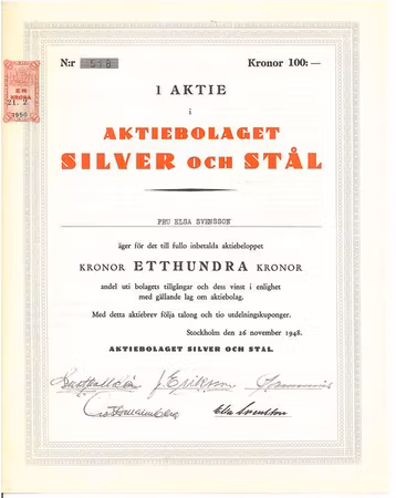 Silver och Stål, AB