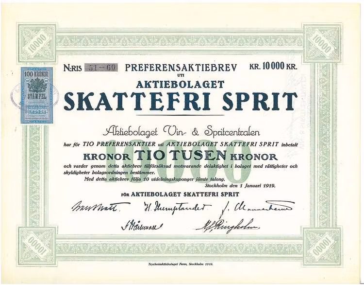 Skattefri Sprit, AB