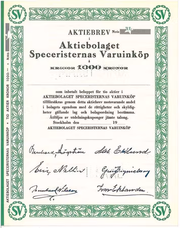 Speceristernas Varuinköp AB