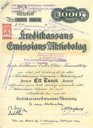 Kreditkassans Emissions AB