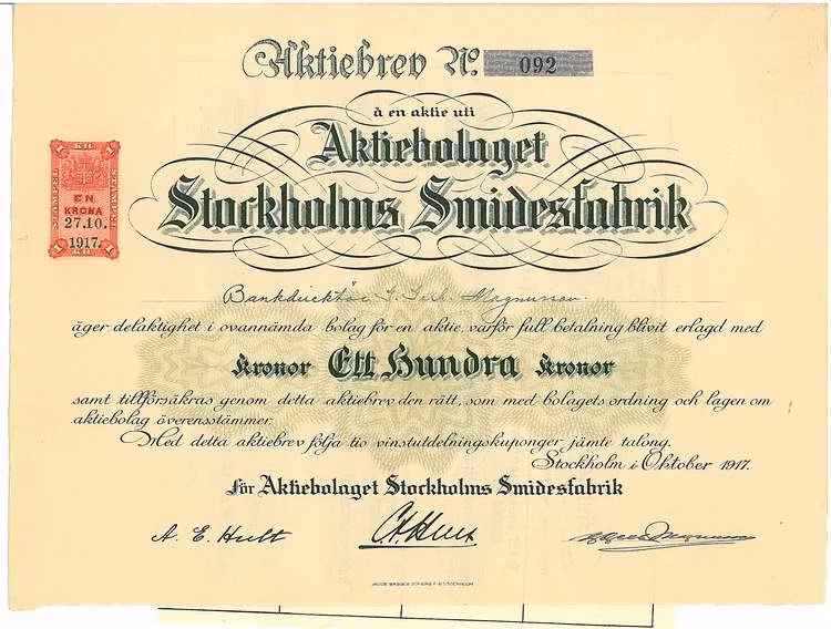 Stockholms Smidesfabrik, AB