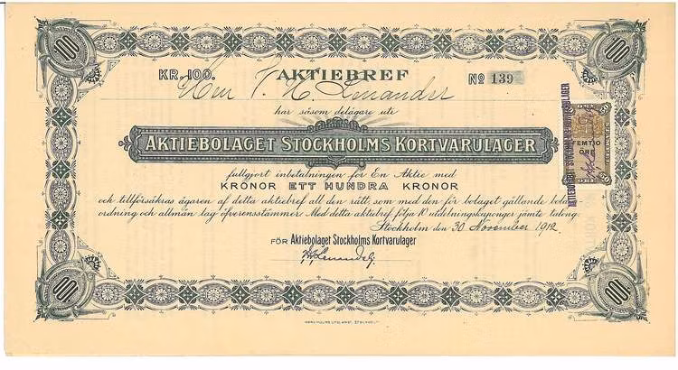 Stockholms Kortvarulager AB